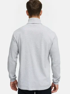 Indicode Herren Langarmshirt Rollkragen - INGuadalupe Roll neck in hellgrau