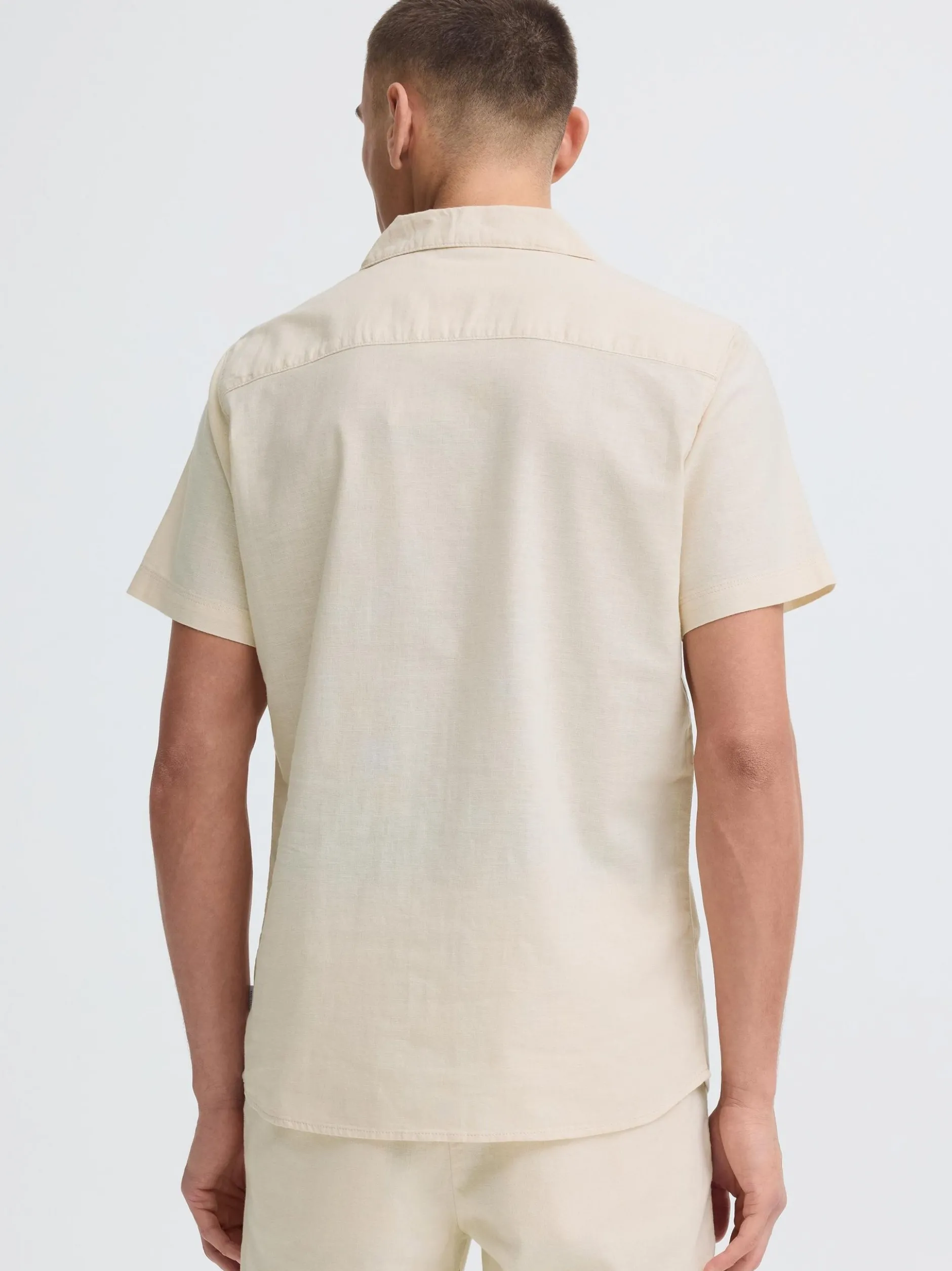 Indicode Herren Leinenhemd - IDMonken in beige