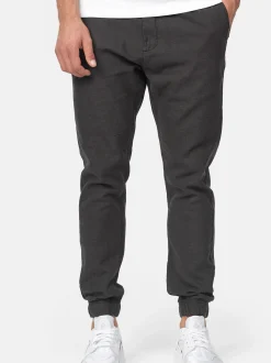 Indicode Herren Leinenhose - Blnda in schwarz