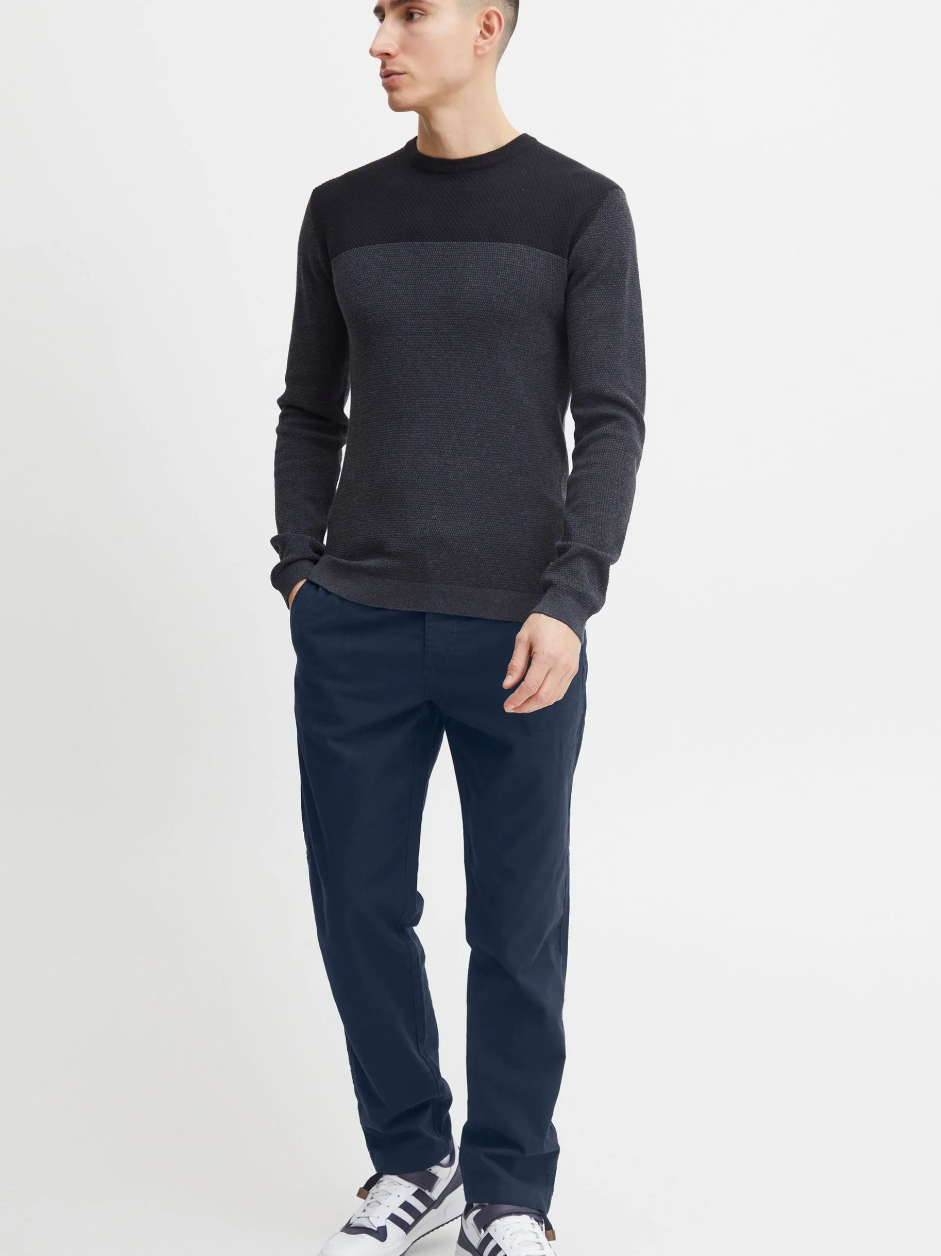 Indicode Herren Leinenhose - IDIves in blau