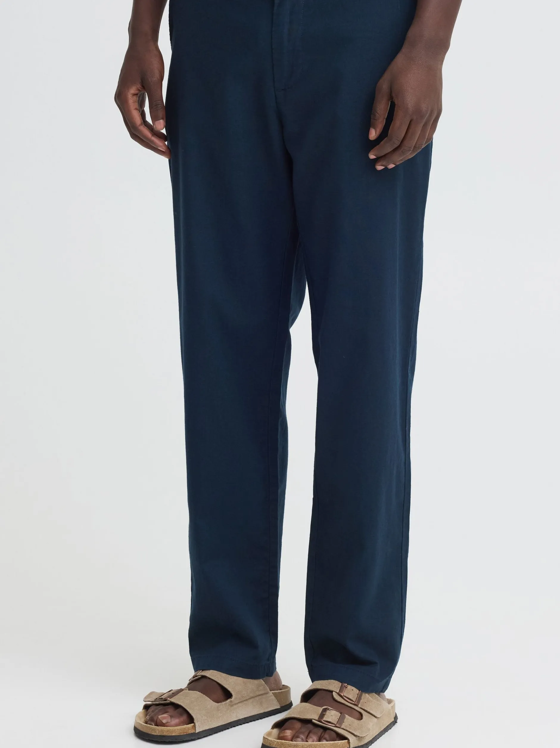Indicode Herren Leinenhose - IDPassolo in marine