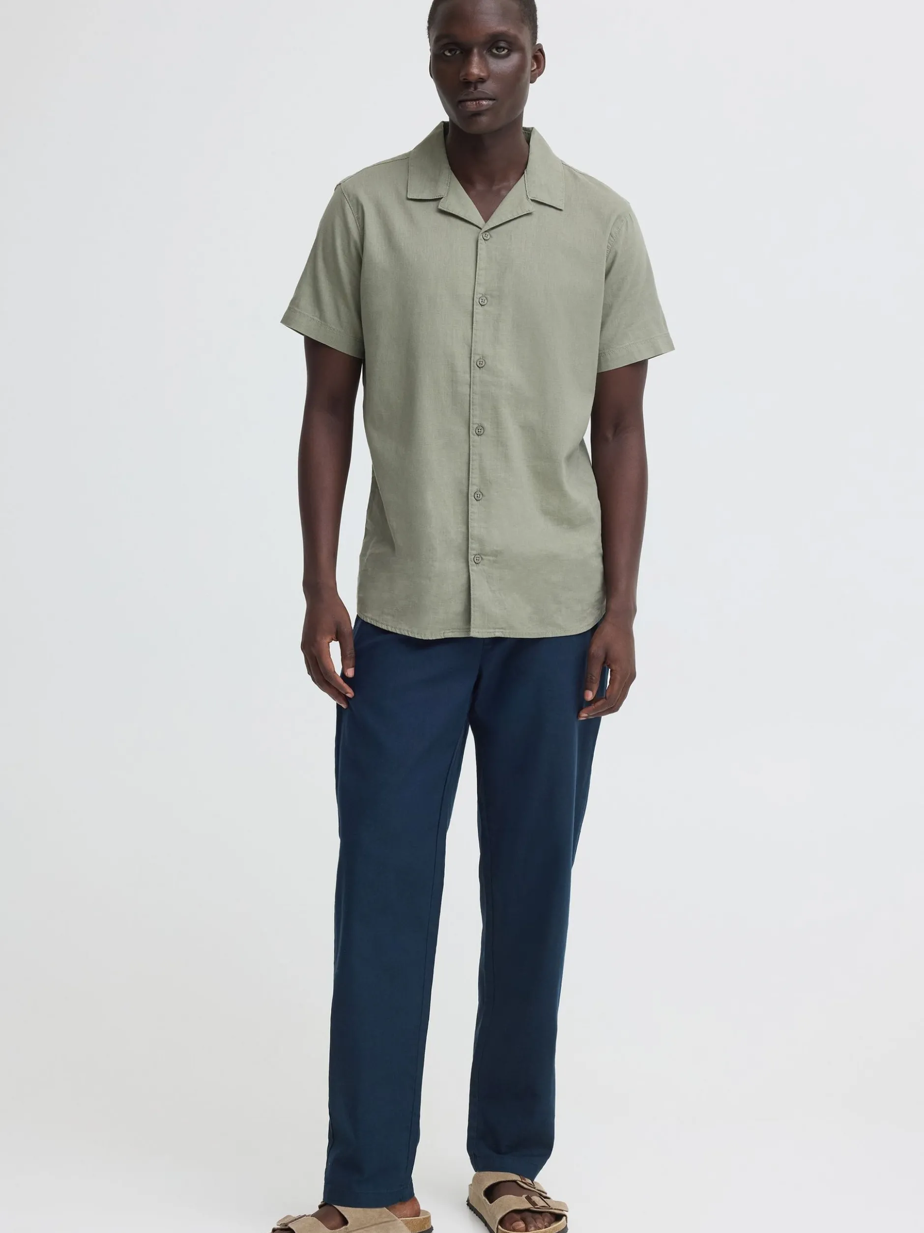 Indicode Herren Leinenhose - IDPassolo in marine