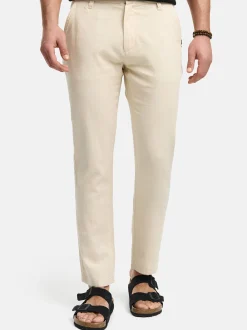 Indicode Herren Leinenhose - INGuy in beige sand