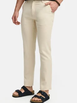 Indicode Herren Leinenhose - INGuy in beige sand