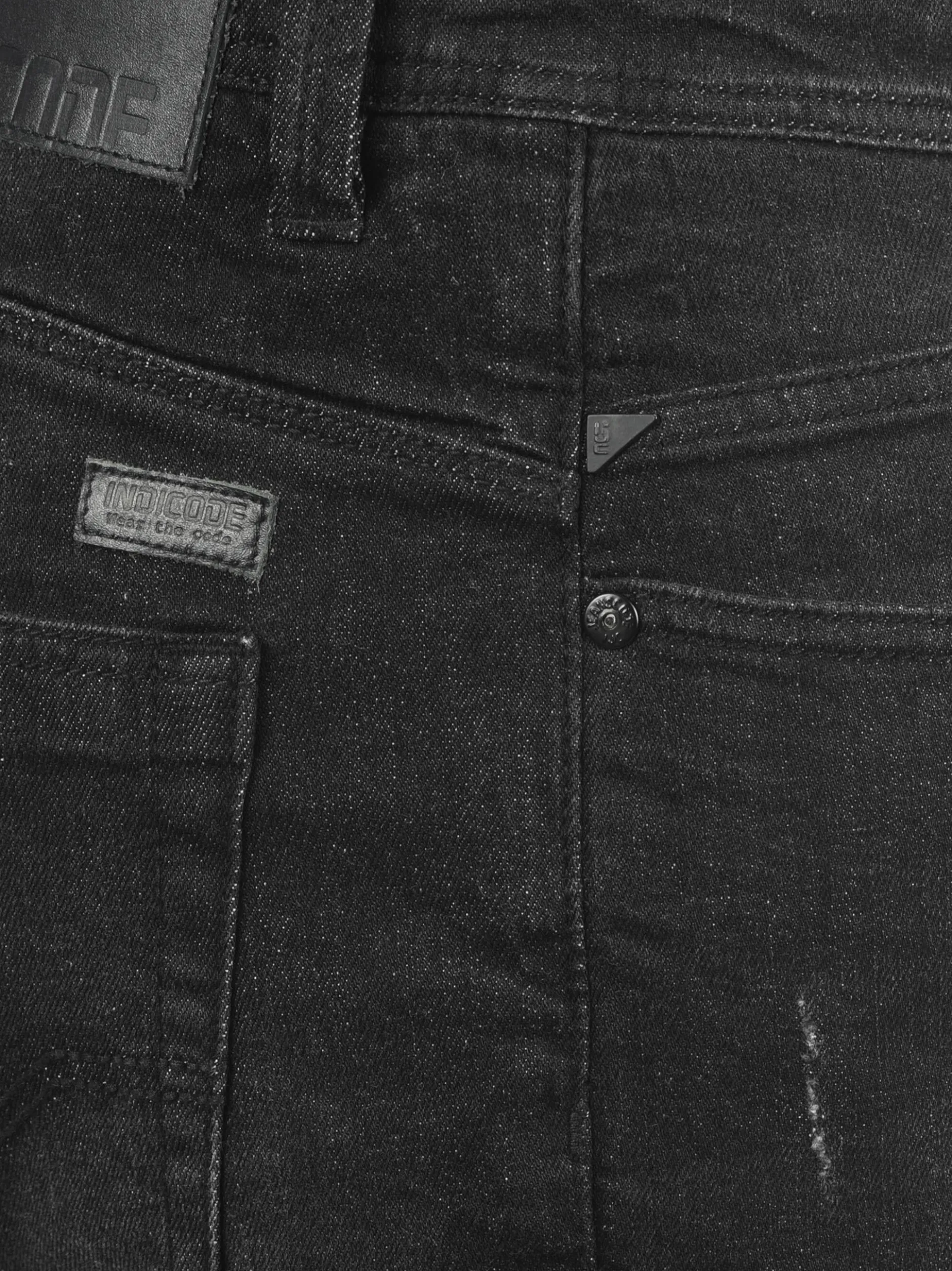Indicode Herren 5-Pocket-Jeans - IDQuebec in schwarz
