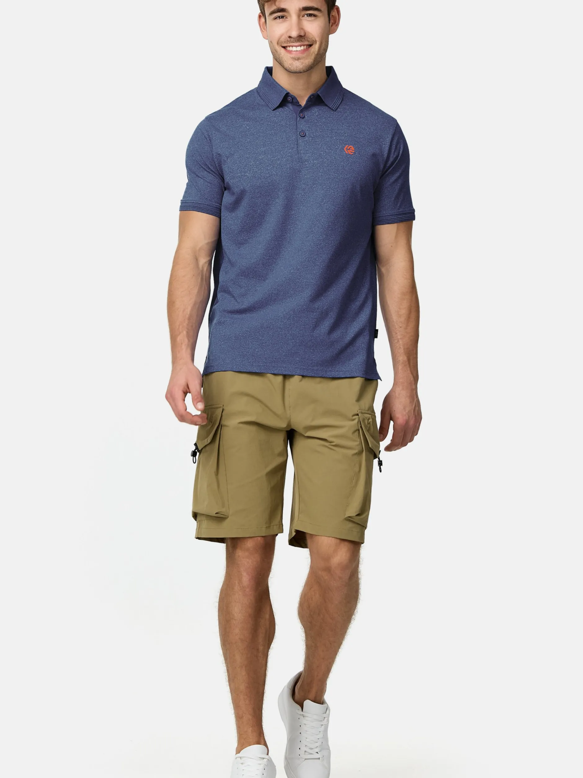 Indicode Herren Poloshirt - INTorrance in blau