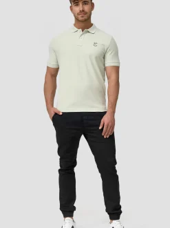 Indicode Herren Poloshirt - Wadim in mint gelb