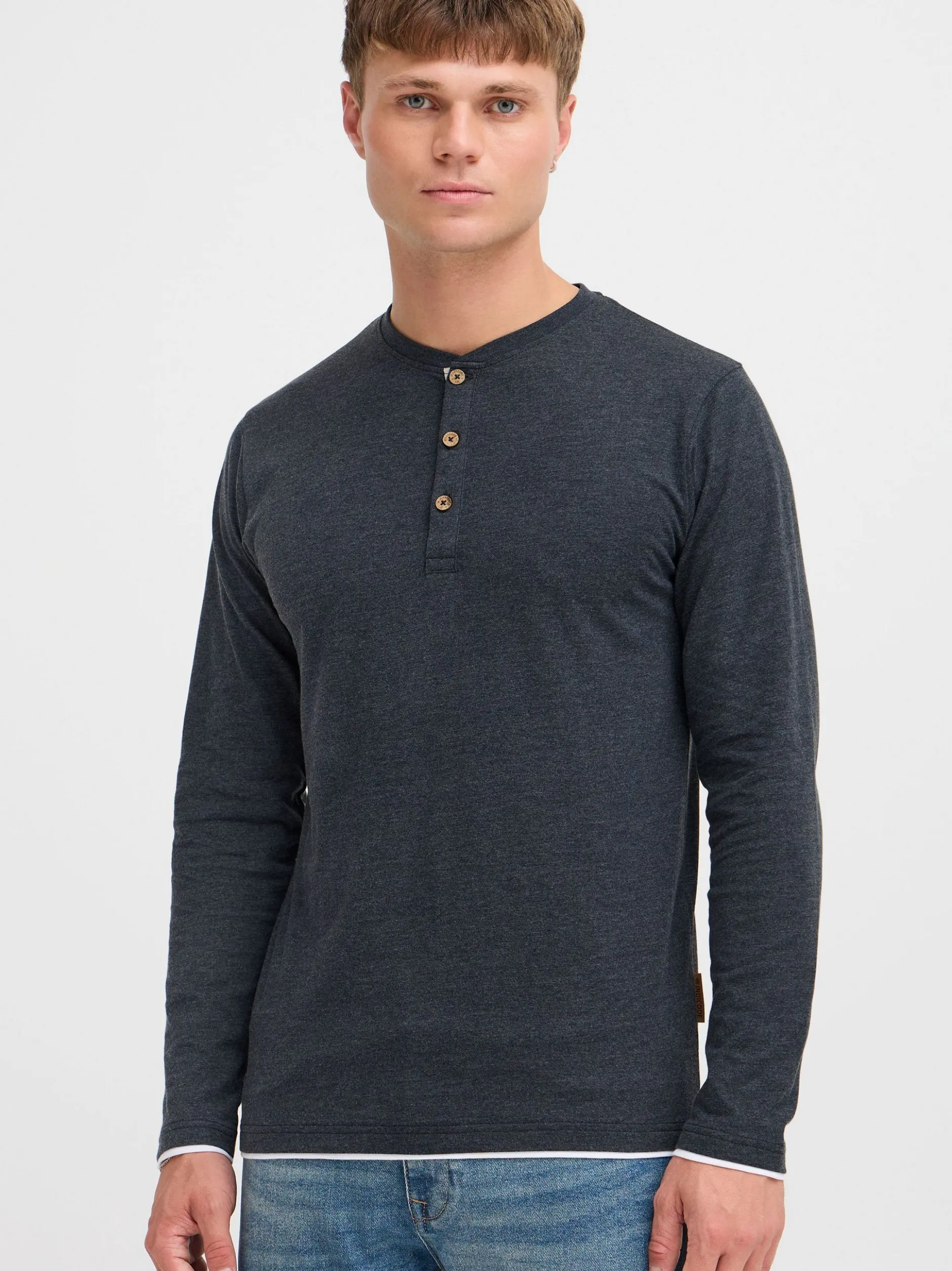 Indicode Herren Rundhalsshirt - IDGifford in blau