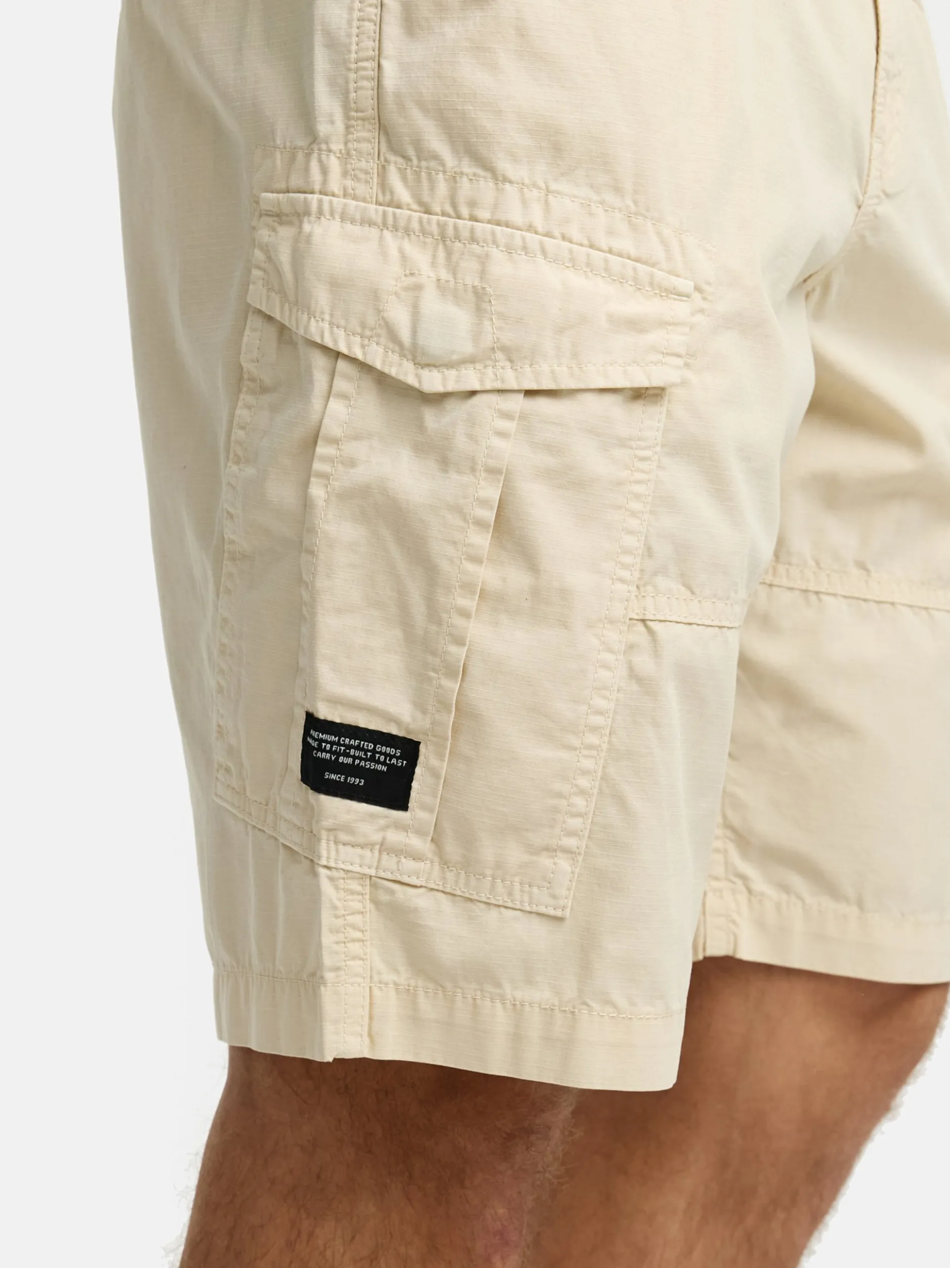 Indicode Herren Shorts Cargo - INDreier in beige sand