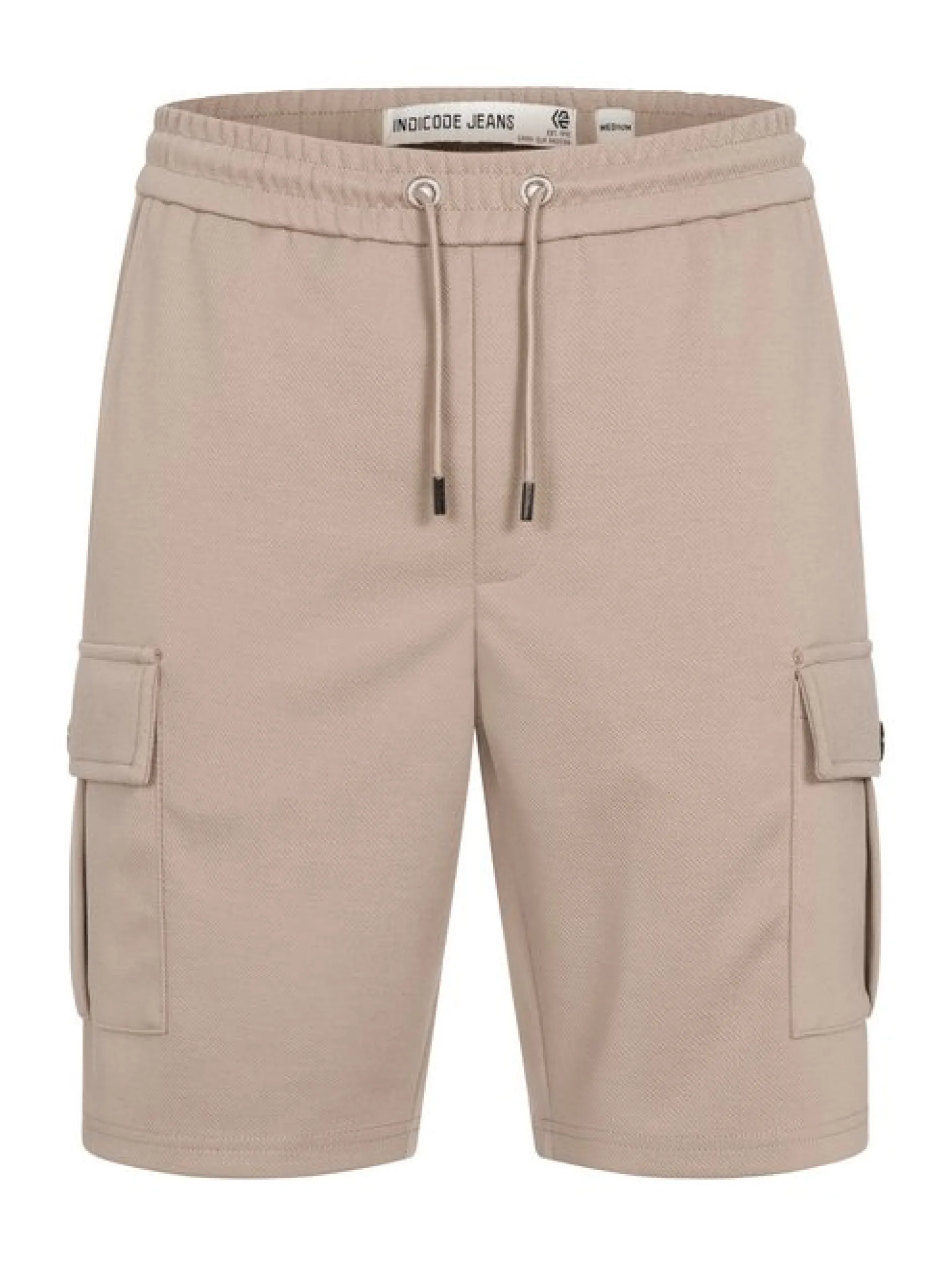 Indicode Herren Shorts Cargo - INNezzo Cargo Shorts in taupe beige