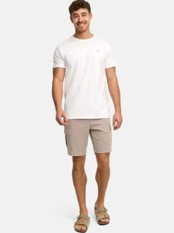 Indicode Herren Shorts Cargo - INNezzo Cargo Shorts in taupe beige