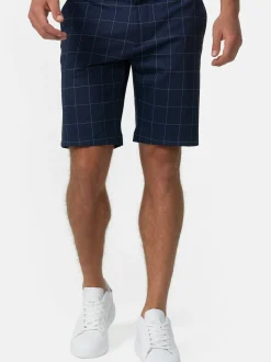 Indicode Herren Shorts Chino - Aalborg in marine blau