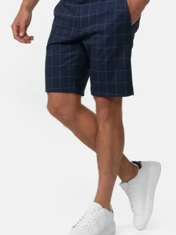 Indicode Herren Shorts Chino - Aalborg in marine blau