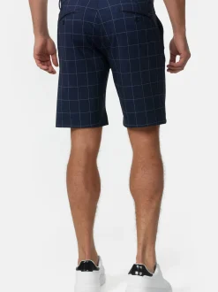Indicode Herren Shorts Chino - Aalborg in marine blau