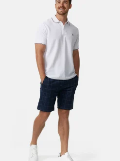 Indicode Herren Shorts Chino - Aalborg in marine blau