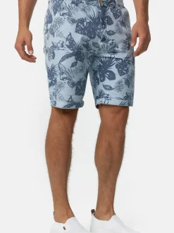 Indicode Herren Shorts Chino - Curtain in hellblau blau