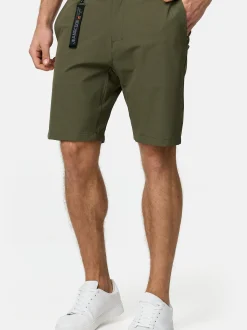 Indicode Herren Shorts Chino - INGareth in khaki