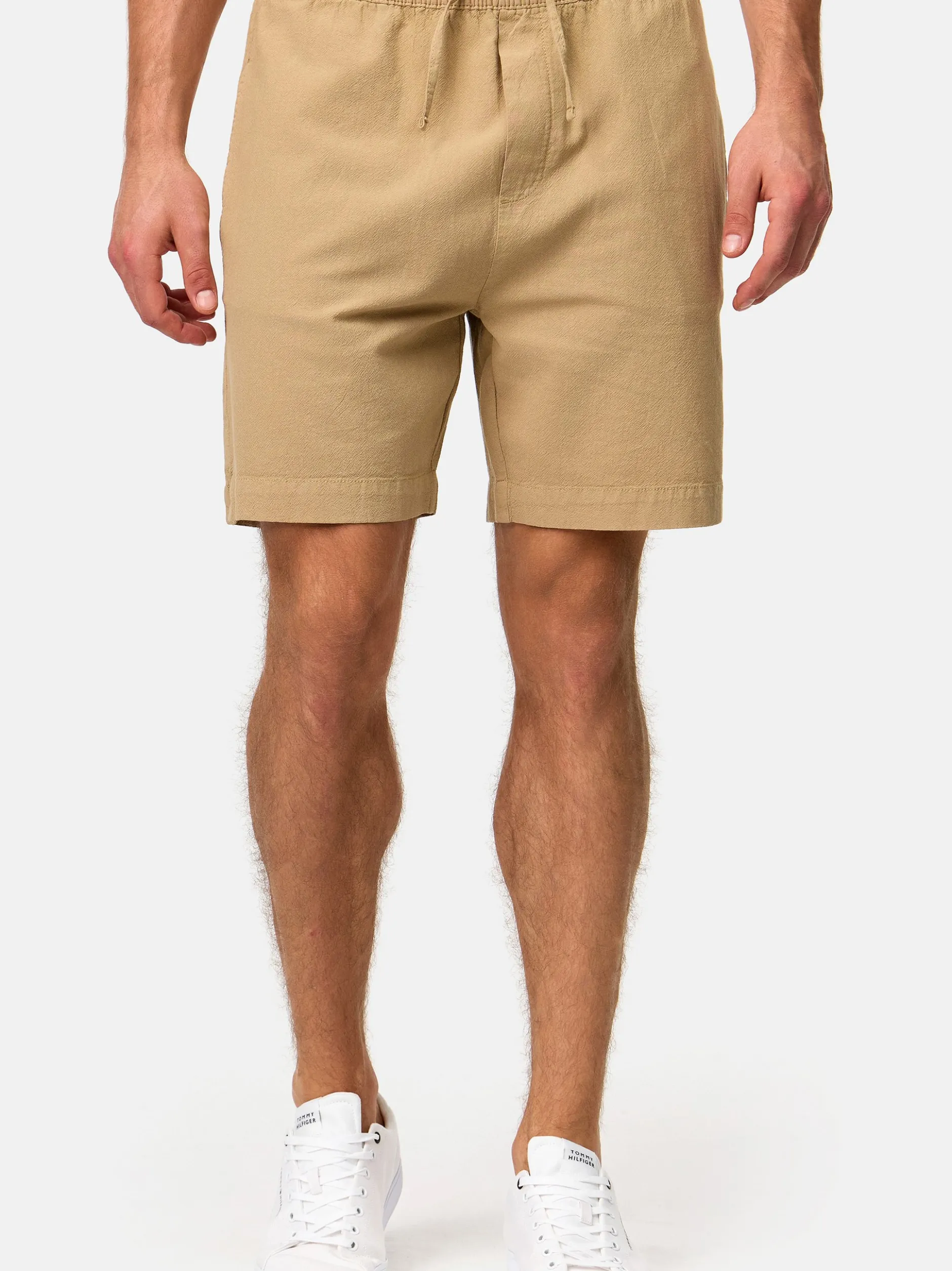 Indicode Herren Shorts Chino - INMargera in beige sand