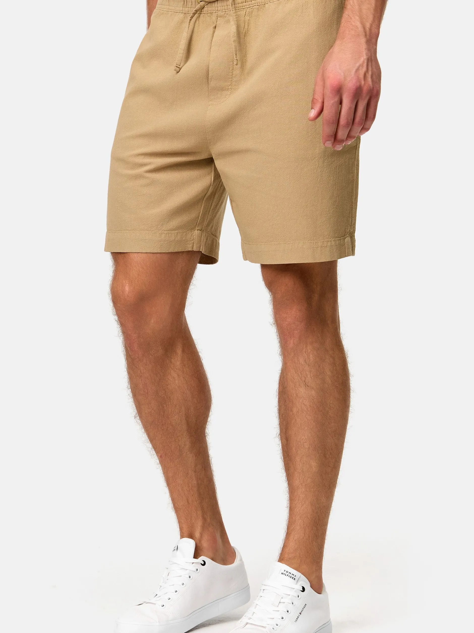 Indicode Herren Shorts Chino - INMargera in beige sand