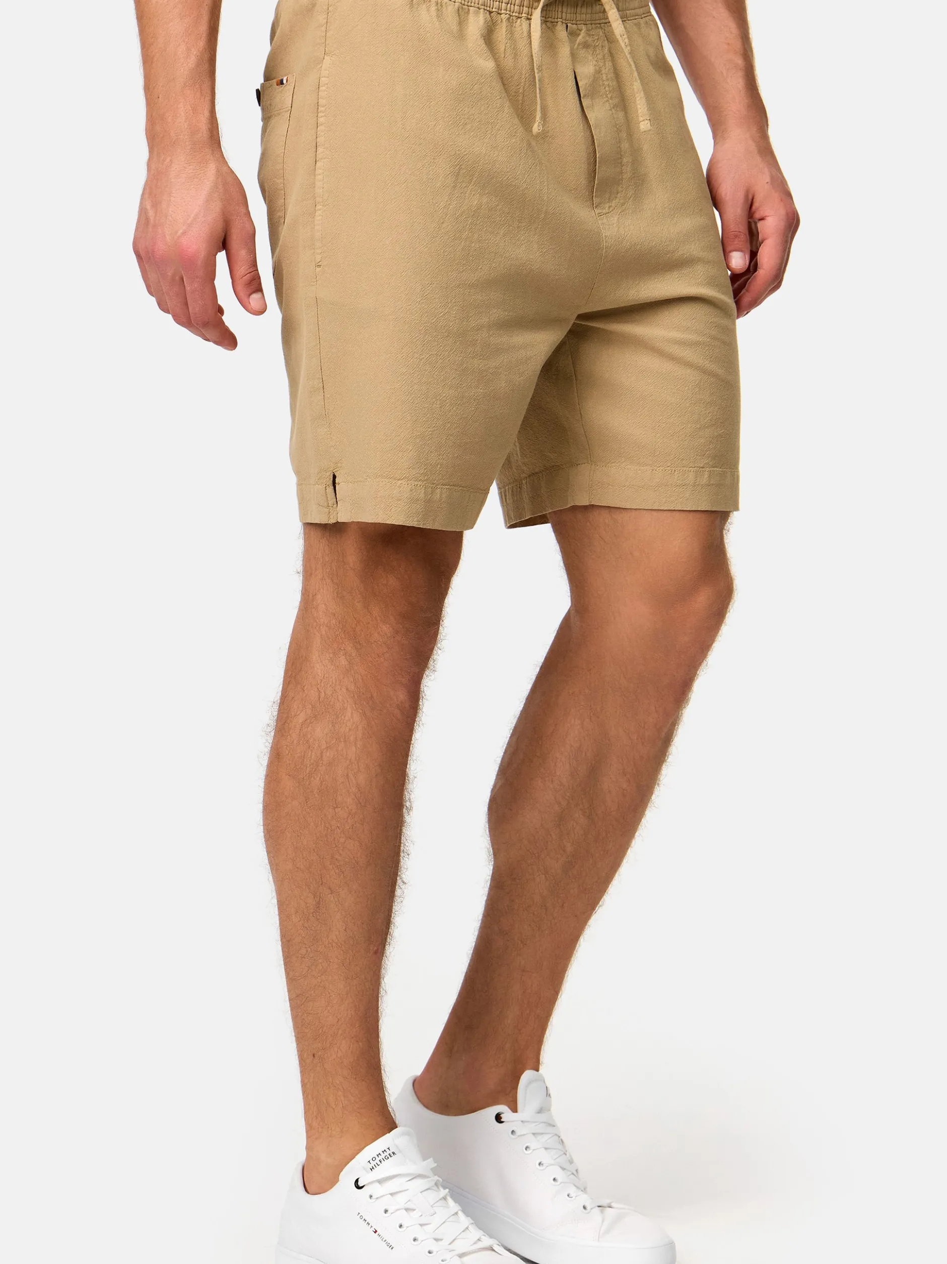Indicode Herren Shorts Chino - INMargera in beige sand