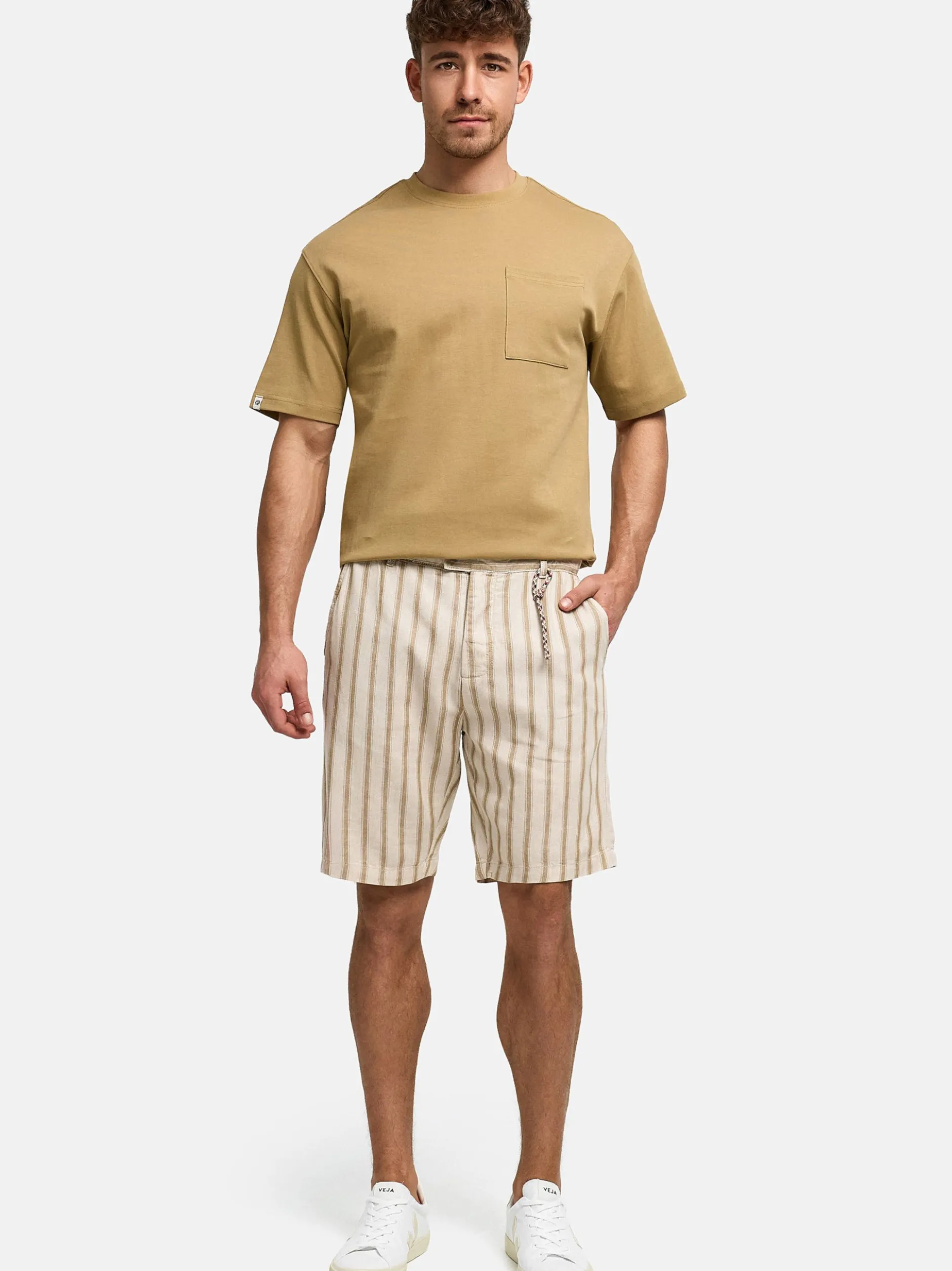 Indicode Herren Shorts Chino - INMonetti in beige mehrfarbig