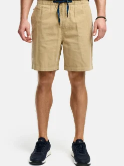 Indicode Herren Shorts Chino - INPolle in beige sand