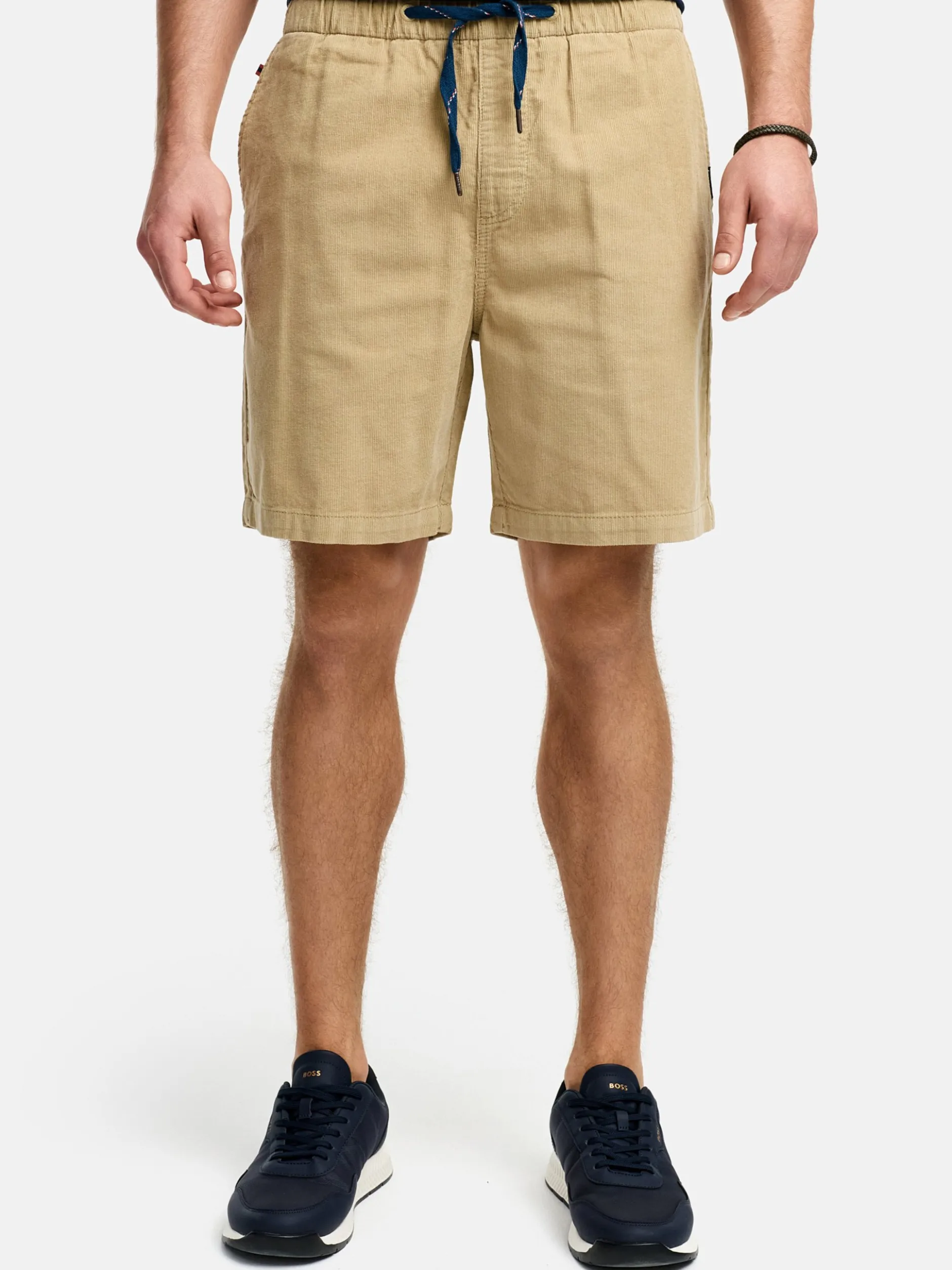 Indicode Herren Shorts Chino - INPolle in beige sand