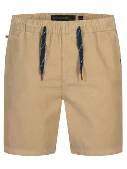 Indicode Herren Shorts Chino - INPolle in beige sand