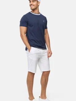 Indicode Herren Shorts Chino - INSan in weiß