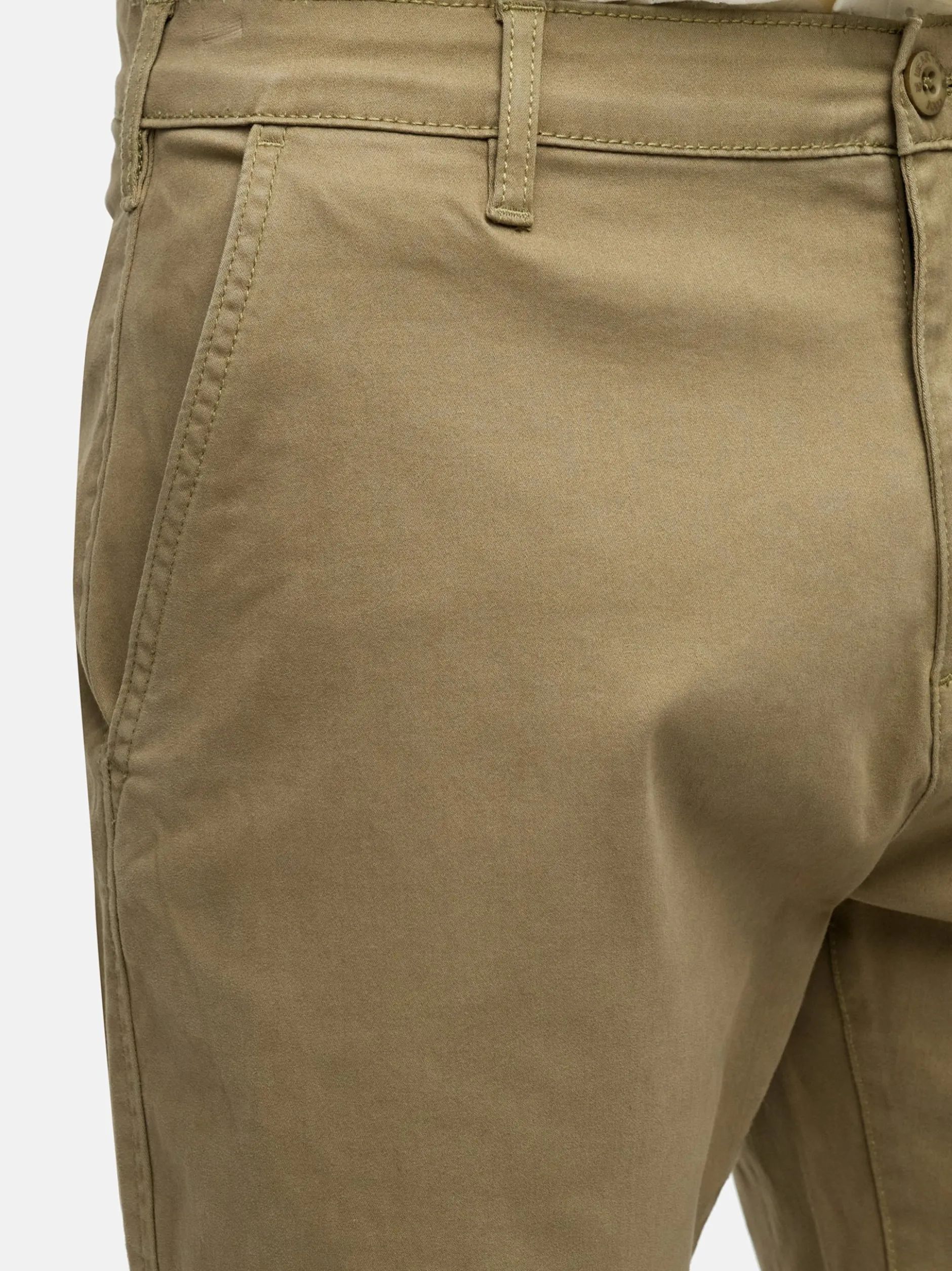 Indicode Herren Shorts Chino - INSeven in beige grün