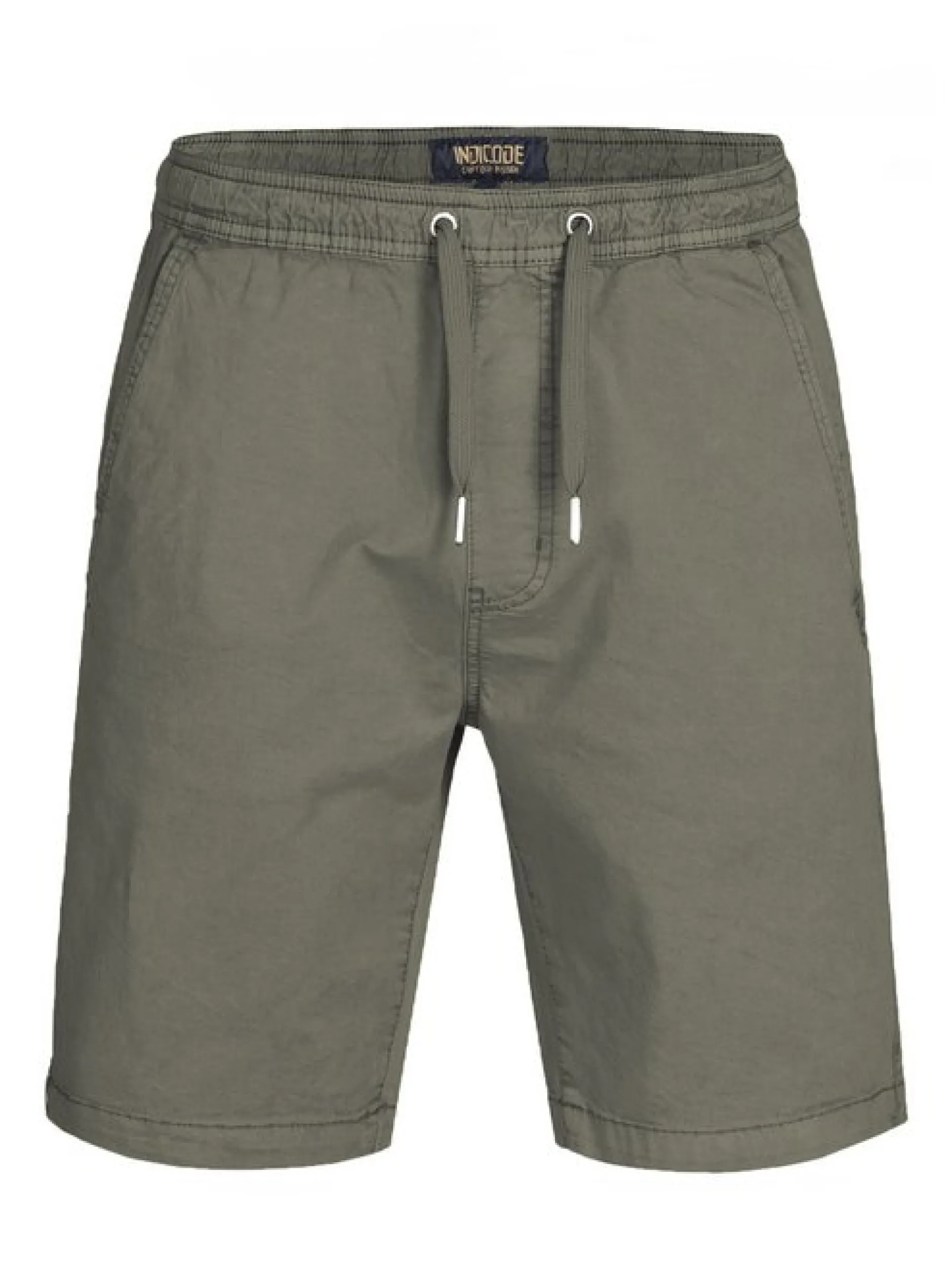 Indicode Herren Shorts Chino - Kelowna in beige grün
