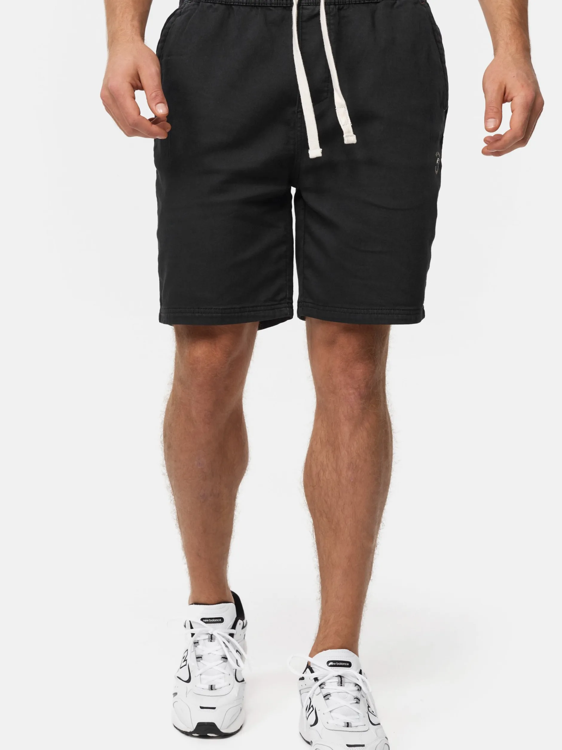Indicode Herren Shorts Chino - Kendari in schwarz