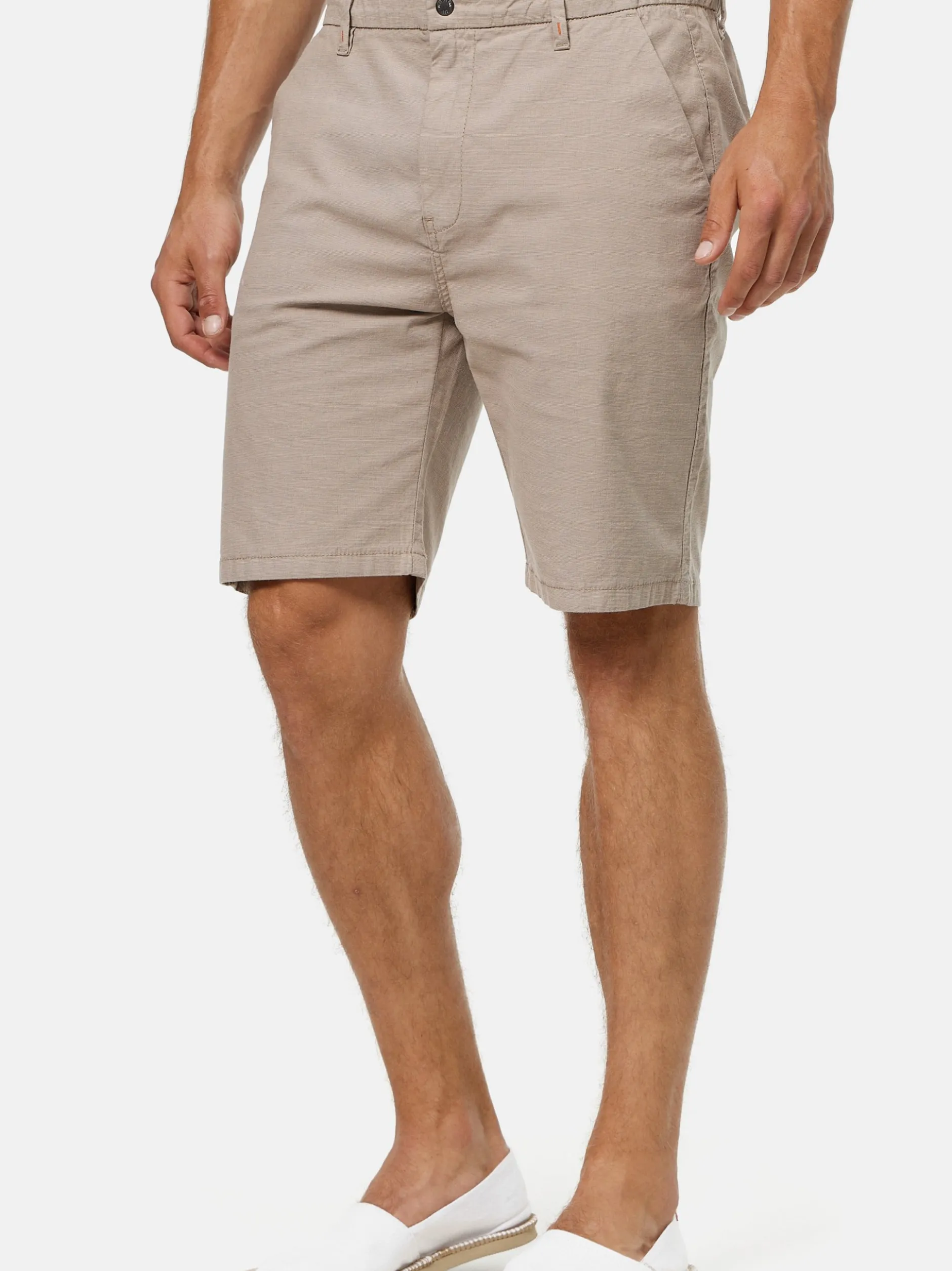 Indicode Herren Shorts Chino - Oklahoma in beige