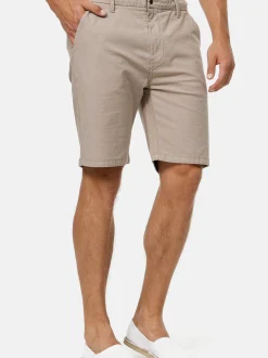 Indicode Herren Shorts Chino - Oklahoma in beige
