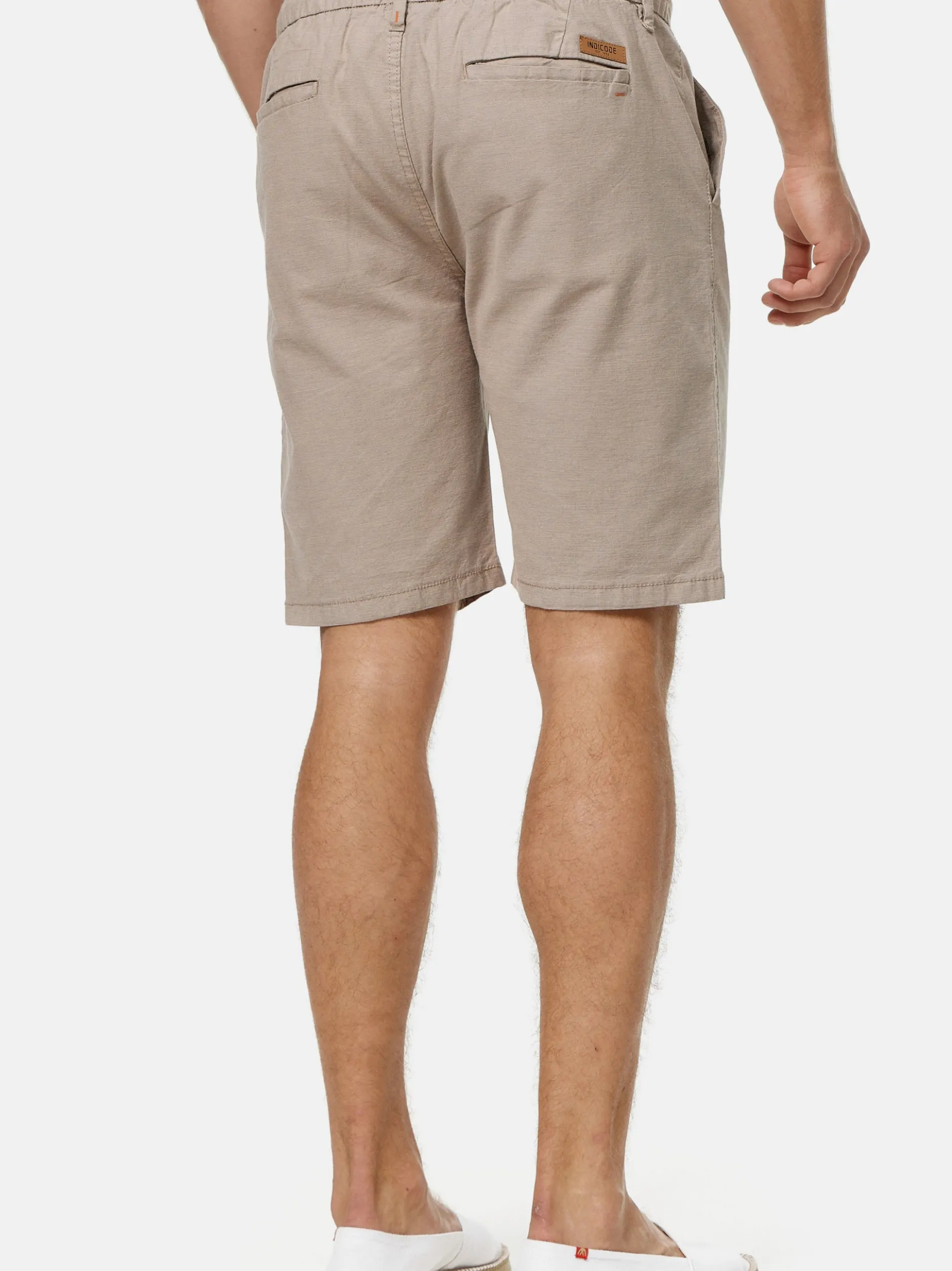 Indicode Herren Shorts Chino - Oklahoma in beige
