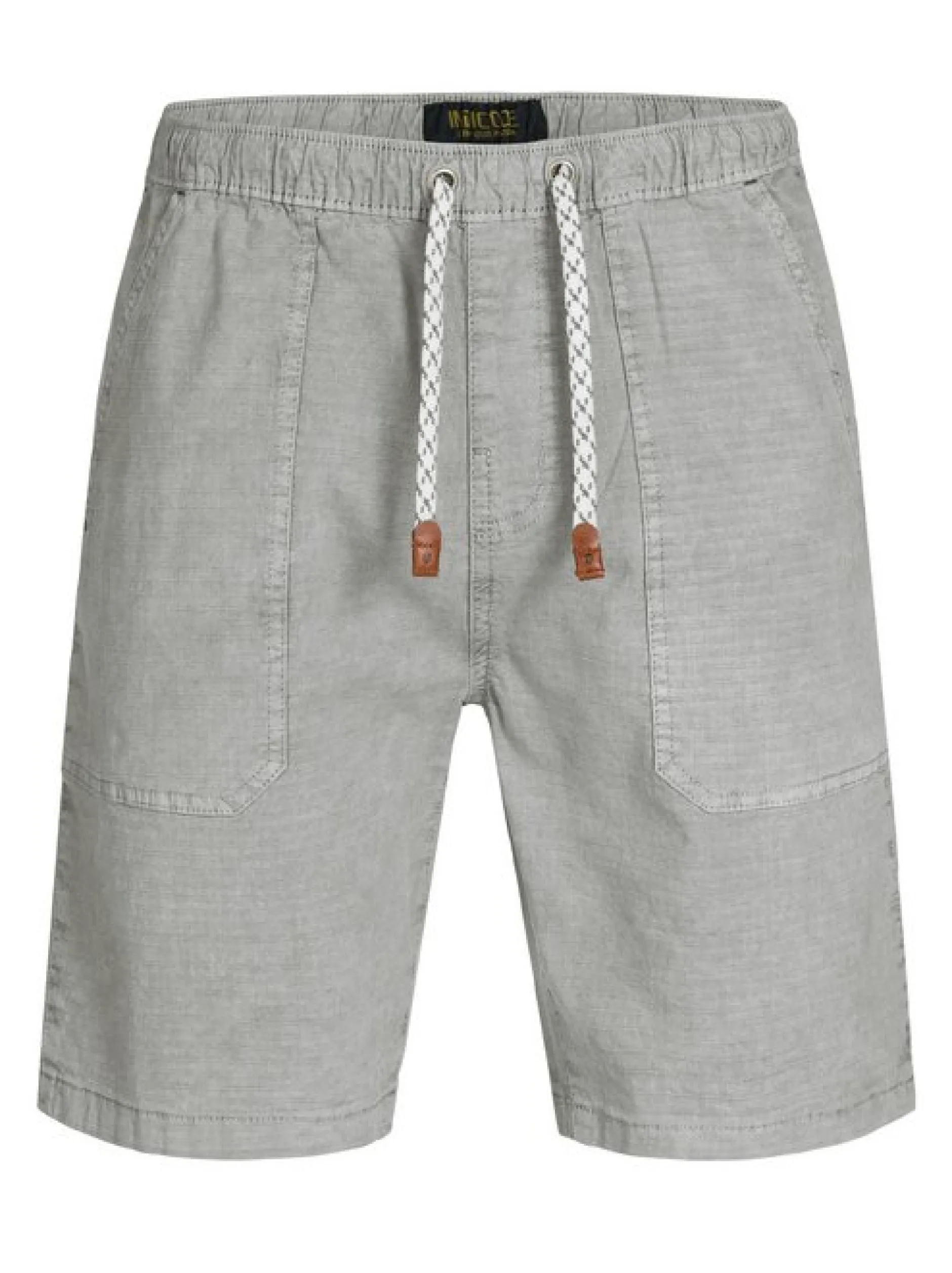 Indicode Herren Shorts Chino - Stoufville in hellgrau grau