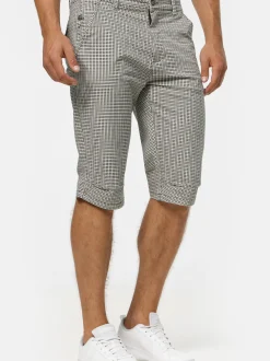 Indicode Herren Shorts Chino - Whitney in anthrazit grau