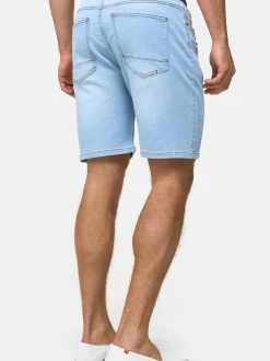 Indicode Herren Shorts Jeans - Ettore in blau blue stone