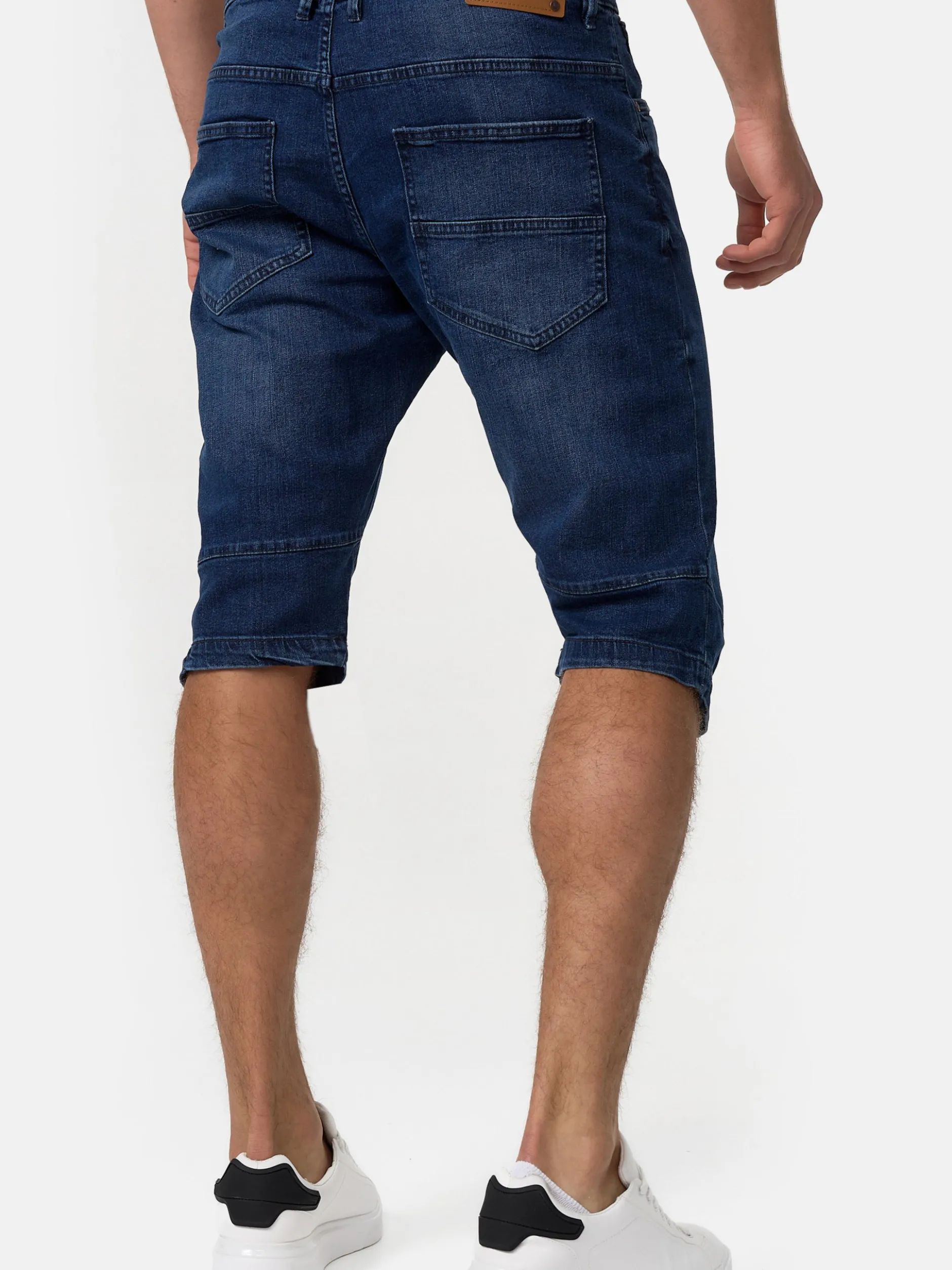 Indicode Herren Shorts Jeans - Jaspar in blau denim