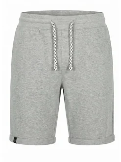 Indicode Herren Shorts Sweat - Aldrich in hellgrau