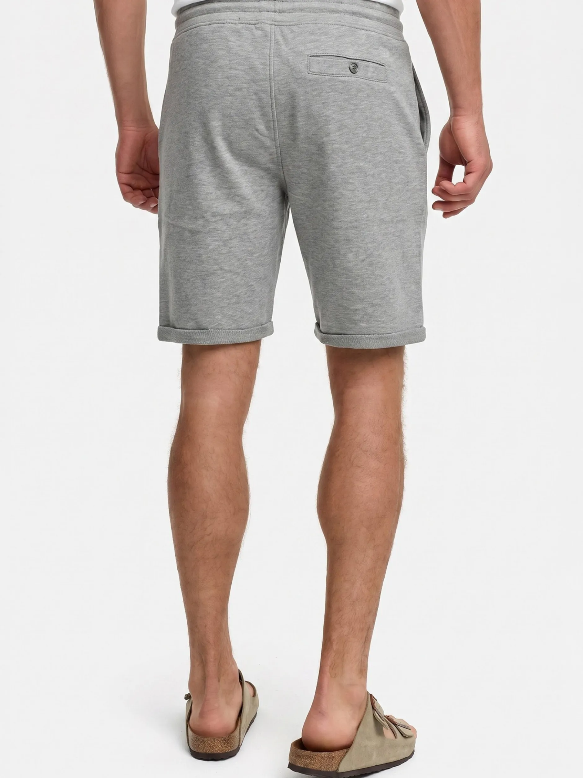 Indicode Herren Shorts Sweat - Aldrich in hellgrau