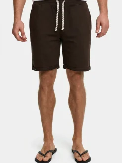 Indicode Herren Shorts Sweat - Aldrich in kastanie braun