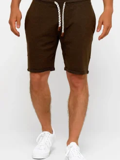 Indicode Herren Shorts Sweat - Aldrich in kastanie braun