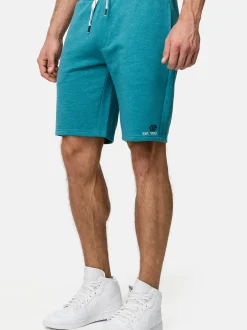 Indicode Herren Shorts Sweat - INRobbie in aqua blau