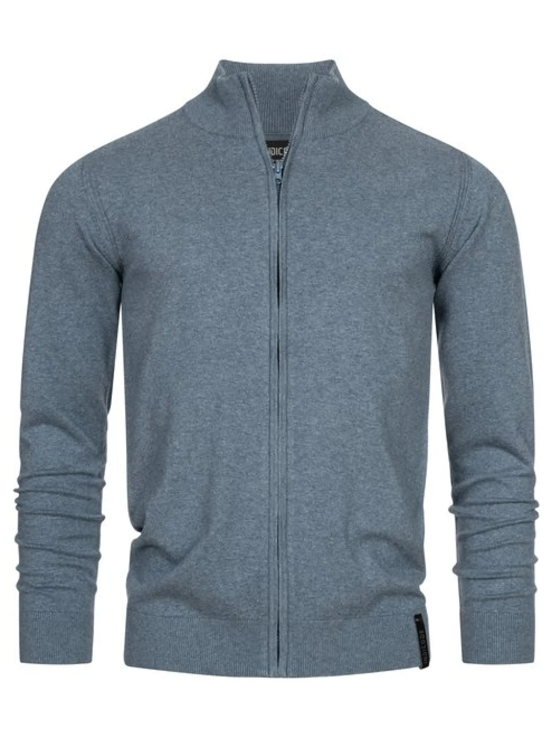 Indicode Herren Strickjacke - Lau in hellblau blau