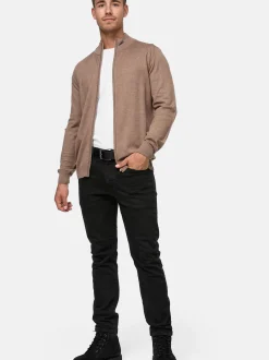 Indicode Herren Strickjacke - Lau in beige