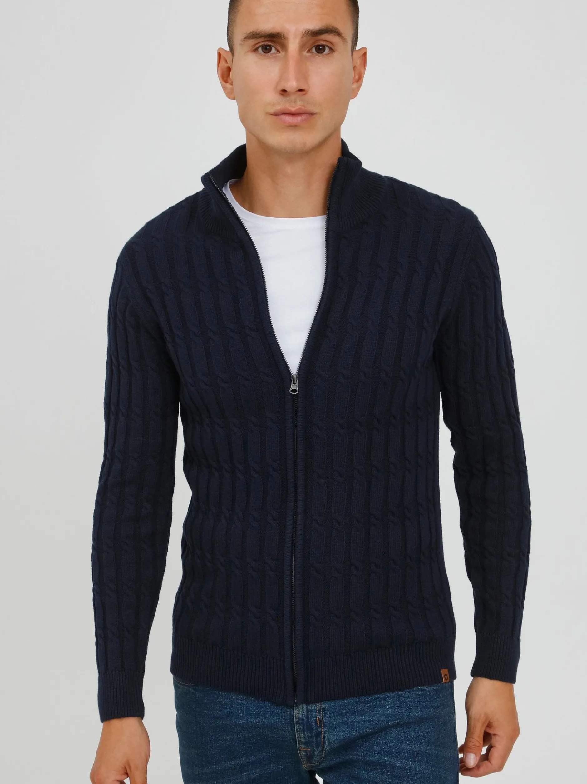 Indicode Herren Strickjacke - IDPaulomo in marine