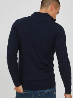 Indicode Herren Strickjacke - IDPaulomo in marine