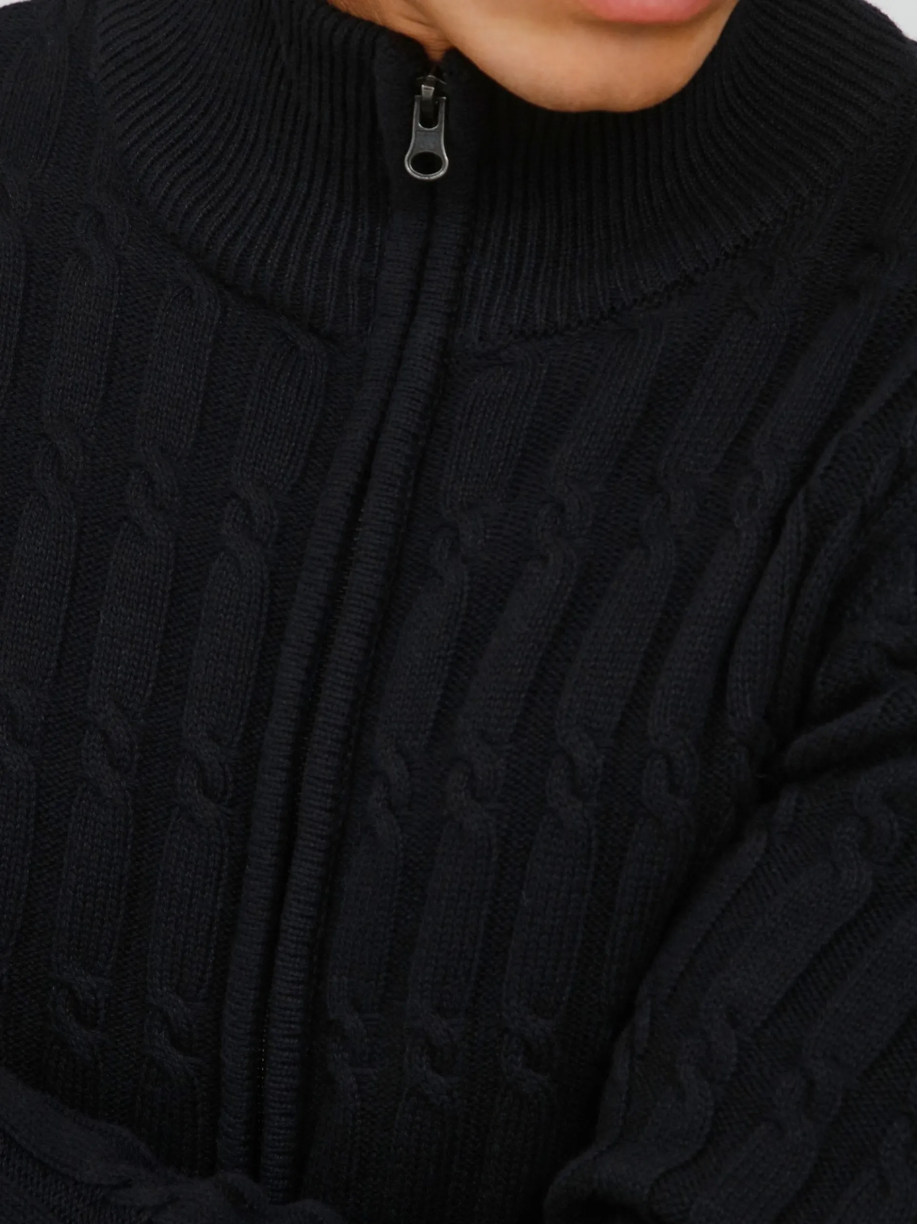 Indicode Herren Strickjacke - IDPaulomo in schwarz