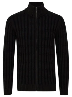 Indicode Herren Strickjacke - IDPaulomo in schwarz